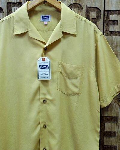画像1: Pherrow's "22S-PIS2" Rayon Open Collar Shirts 