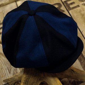 画像: ADJUSTABLE COSTUME "Special 2-tone Felt 20's Style Casquette" NAVY×D.BLUE 