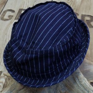 画像: Sugar Cane -9oz. WABASH STRIPE PORKPIE HAT- 