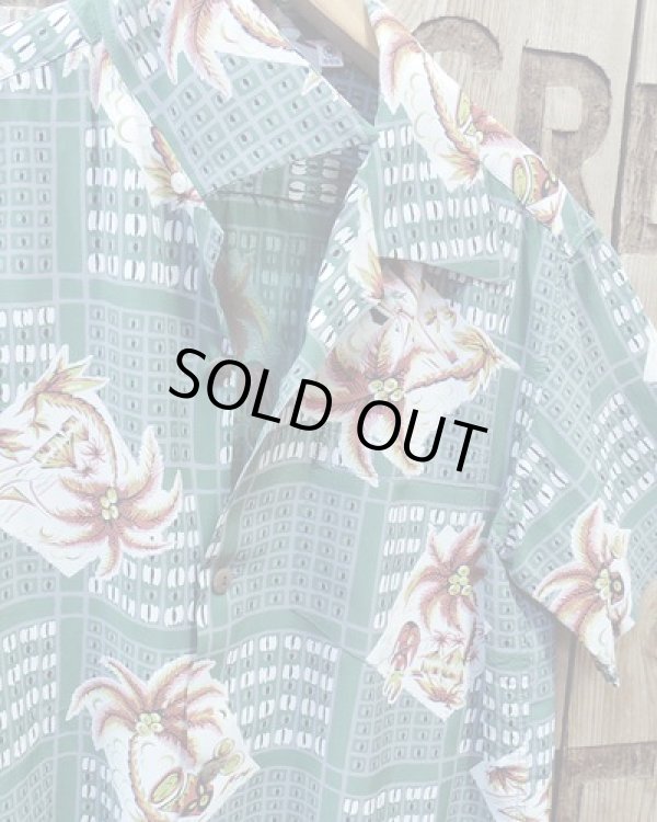 画像3: SUN SURF -"COCONUT TREE SQUARES" ALOHA SHIRTS- 