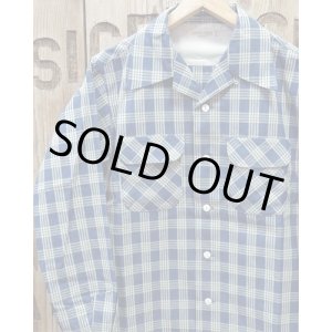 画像: FULLCOUNT -INDIGO PALAKA CHECK OPEN COLLAR SHIRT- 