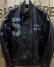 画像2: TOYS McCOY -LEATHER DECK HOOK JACKET "FIRE ENGINE"- 