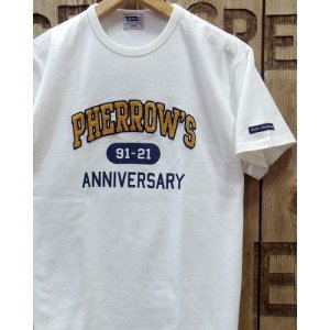 画像: Pherrow's "21S-PTP1-30th" Embroidered Tee 