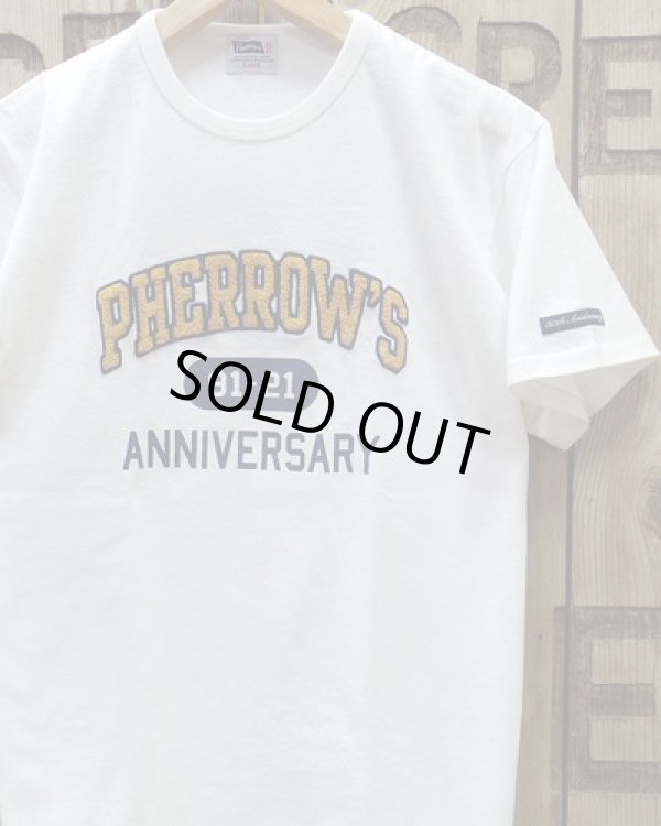 画像1: Pherrow's "21S-PTP1-30th" Embroidered Tee 