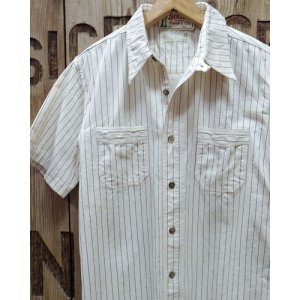 画像: SUGAR CANE -WHITE WABASH S/S WORK SHIRT- 