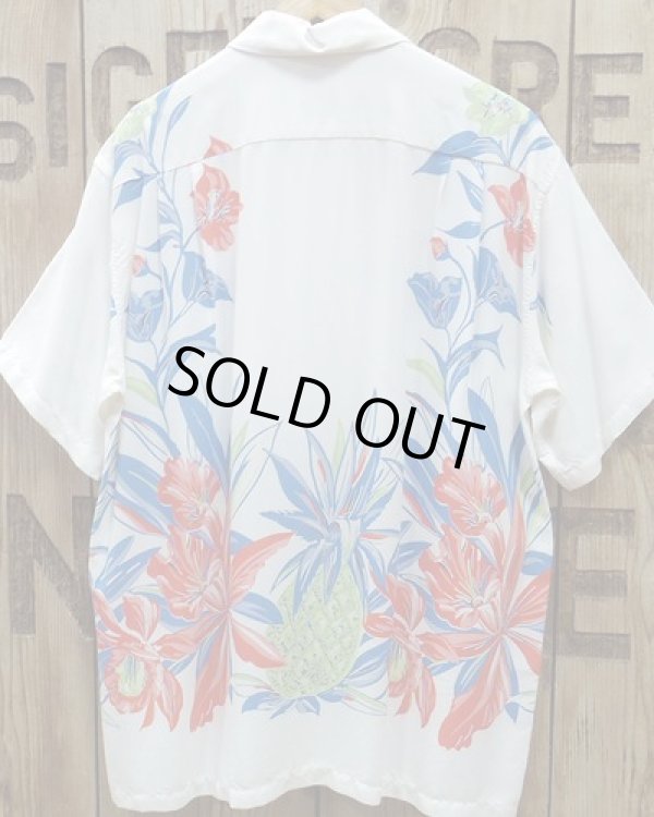 画像3: Duke Kahanamoku -"ORCHID AND PINEAPPLE" HAWAIIAN SHIRT- 