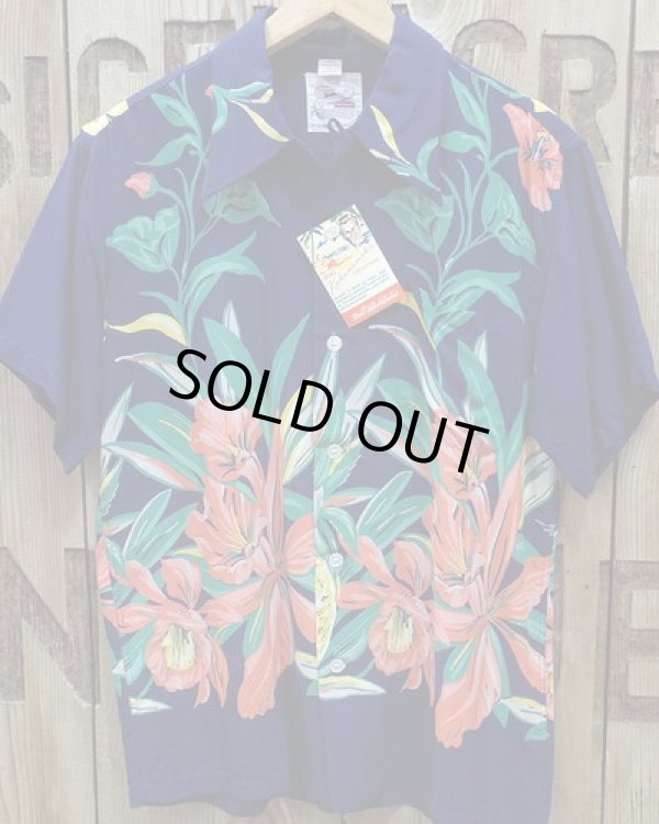 画像4: Duke Kahanamoku -"ORCHID AND PINEAPPLE" HAWAIIAN SHIRT- 