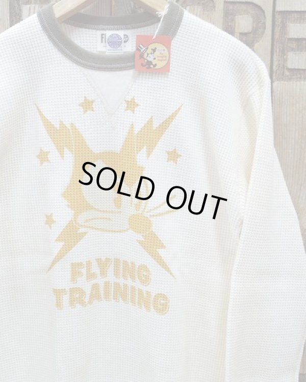 画像1: TOYS McCOY -BIG WAFFLE CREW NECK SHIRT "FLYING TRANING"- 