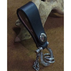 画像: Inception -UK SADDLE LEATHER & BRASS / SILVER Plating SHACKLE KEY HOLDER- 