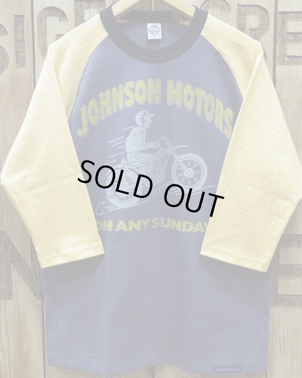 画像2: TOYS McCOY -MOTORCYCLE CROPPED RAGLAN TEE "JOHNSON MOTORS"- 