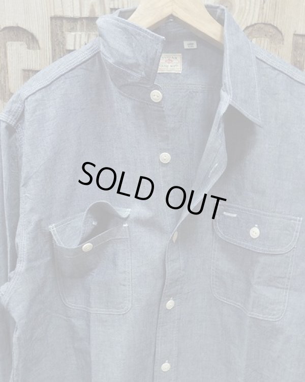 画像2: SUGAR CANE -BLUE CHAMBRAY WORK SHIRT- 