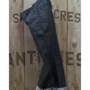 画像: FULLCOUNT -1101BK Straight Selvedge Black Denim- 