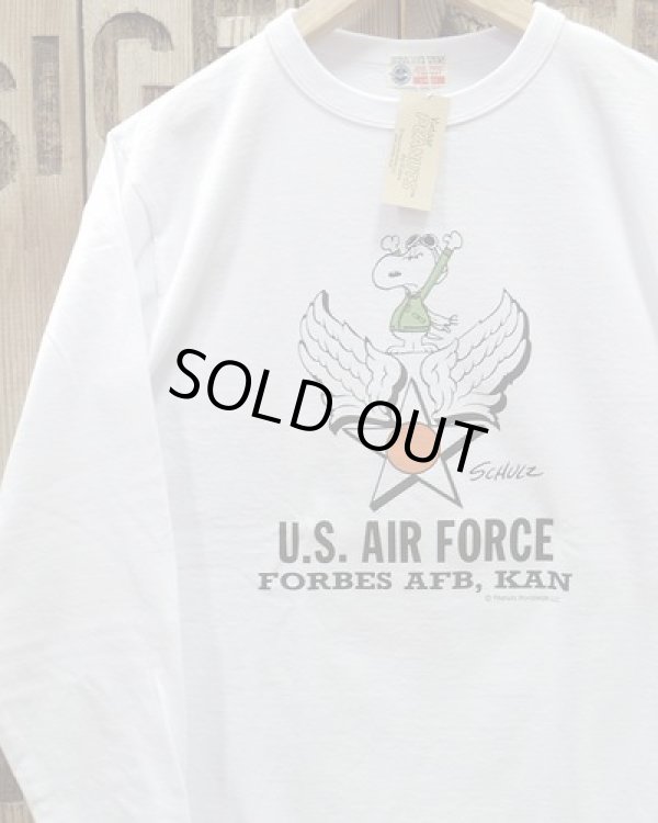 画像1: Buzz Rickson's × Peanuts -L/S T-SHIRT "U.S. AIR FORCE"- 