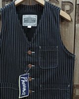 画像: Pherrow's "PV1-W" Black Wabash Stripe Vest 