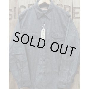 画像: SUGAR CANE -BLACK CHAMBRAY WORK SHIRT- 