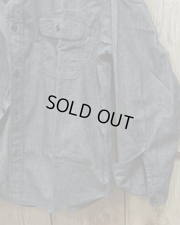 画像4: SUGAR CANE -BLACK CHAMBRAY WORK SHIRT- 
