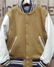 画像2: Whitesvile -30oz. WOOL MELTON AWARD JACKET "SOLID"- 