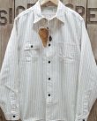 画像1: Sugar Cane "8.5oz. WHITE WABASH STRIPE WORK SHIRT"  