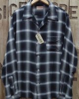 画像: Sugar Cane -RAYON OMBRE CHECK OPEN SHIRT- 