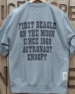 画像2: TOYS McCOY -SHORT SLEEVE SWEAT SHIRT / SNOOPY "FIRST BEAGLE ON THE MOON"- 