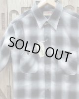 画像: SUGAR CANE -COTTON OMBRE CHECK S/S WORK SHIRT- 