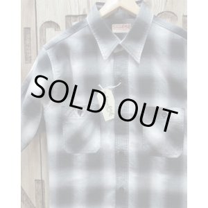 画像: SUGAR CANE -COTTON OMBRE CHECK S/S WORK SHIRT- 