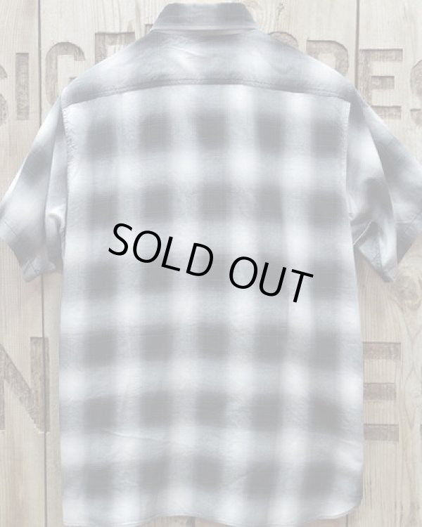 画像5: SUGAR CANE -COTTON OMBRE CHECK S/S WORK SHIRT- 