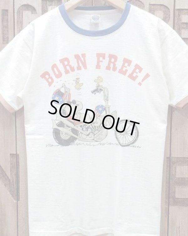 画像2: TOYS McCOY -JOHNNY RINGER TEE / SNOOPY "BORN FREE!"- 