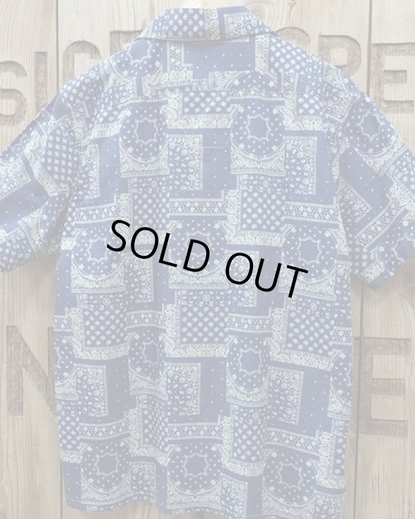 画像5: Pherrow's "24S-PIS1" Indigo Cotton Hawaiian Open Shirts 