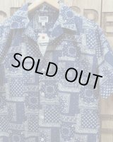 画像: Pherrow's "24S-PIS1" Indigo Cotton Hawaiian Open Shirts 