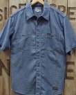 画像2: TOYS McCOY -CHABMRAY SHORT SLEEVE WORK SHIRT- 