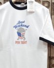 画像1: BARNS -SLUB RINGER PRINT TEE "POPCORN"- 