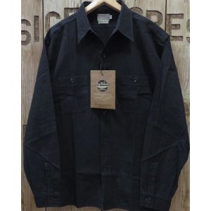 画像: WILLIAM GIBSON COLLECTION "BLACK CHAMBRAY WORK SHIRTS" 