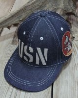 画像: TOYS McCOY -U.S. NAVY DENIM CAP / SNOOPY "RADIOMAN"- 