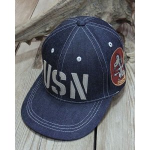 画像: TOYS McCOY -U.S. NAVY DENIM CAP / SNOOPY "RADIOMAN"- 