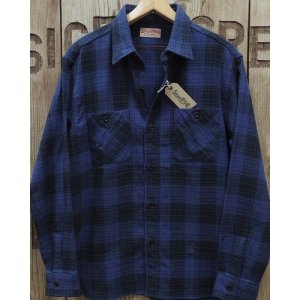 画像: SUGAR CANE -TWILL CHECK WORK SHIRT- GRADATION CHECK 