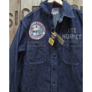 画像: TOYS McCOY -DENIM WORK SHIRT "SNOOPY ASTRONAUT RECOVERY TEAM"- 