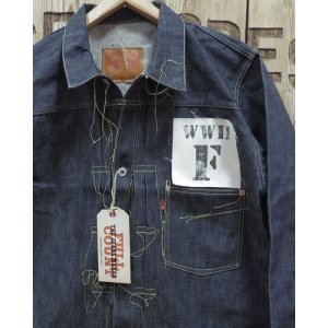 画像: FULLCOUNT -"S2107-24" WWII Model Brown Cotton Denim Jacket- 