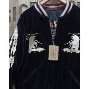 画像: TAILOR TOYO -Velveteen Souvenir Jacket "MOUNTAIN GOAT" × "ALASKAN FLAG"- 