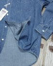 画像3: BARNS -8oz DENIM BD SHIRT- WIDE SPREAD COLLAR 