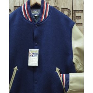 画像: Whitesville -30oz. WOOL MELTON AWARD JACKET "SOLID"- 