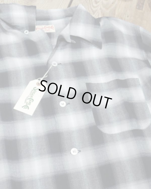 画像2: SUGAR CANE -RAYON OMBRE CHECK OPEN SHIRT- 