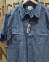 画像: Pherrow's "770WSS" Short Sleeve Chambray Work Shirt 