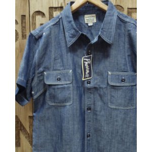 画像: Pherrow's "770WSS" Short Sleeve Chambray Work Shirt 