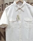 画像1: SUGAR CANE -WHITE CHAMBRAY WORK SHIRT (SHORT SLEEVE)- 