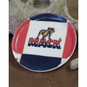 画像: Button Works -70's Vintage Mack Trucks BW Fabric Coaster- 