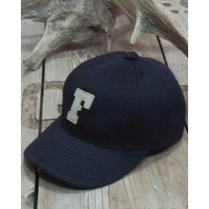 画像: FULLCOUNT -6 Panel Wool Melton Baseball Cap F Patch- 