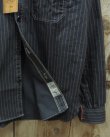 画像4: SUGAR CANE -FICTION ROMANCE 8.5oz. BLACK WABASH STRIPE WORK SHIRT- 