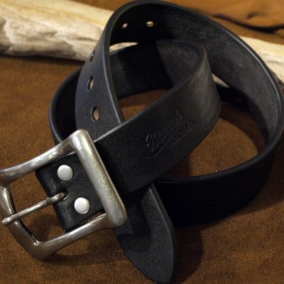 画像1: BARNS Leather Belt "LE-4168" 