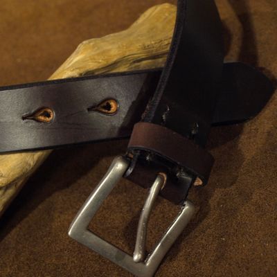 画像2: Pherrow's "SBB4" UK Saddle Leather BELT 